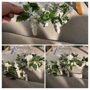 Lighted, Crocheted Wisteria Vine